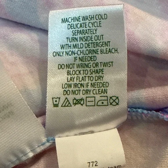 Lilly Pulitzer Morgann Maxi Dress 3/4 Sleeve Pastel Multi Color Tigers Lair M - Picture 8 of 10